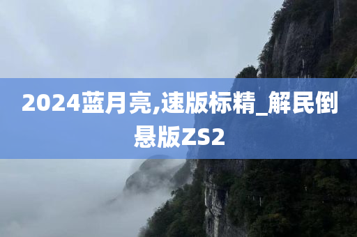 2024蓝月亮,速版标精_解民倒悬版ZS2