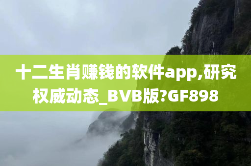 十二生肖赚钱的软件app,研究权威动态_BVB版?GF898