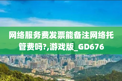 网络服务费发票能备注网络托管费吗?,游戏版_GD676