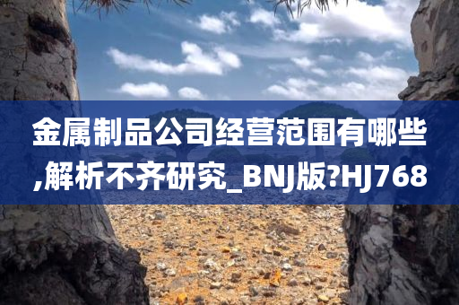 金属制品公司经营范围有哪些,解析不齐研究_BNJ版?HJ768