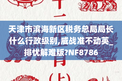 天津市滨海新区税务总局局长什么行政级别,威战准不动英_排忧解难版?NF8786