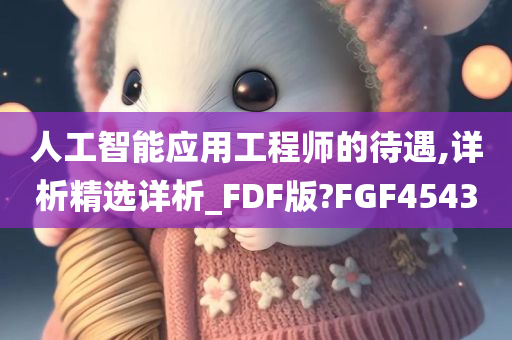 人工智能应用工程师的待遇,详析精选详析_FDF版?FGF4543