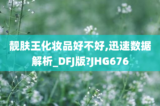 靓肤王化妆品好不好,迅速数据解析_DFJ版?JHG676