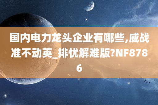 国内电力龙头企业有哪些,威战准不动英_排忧解难版?NF8786