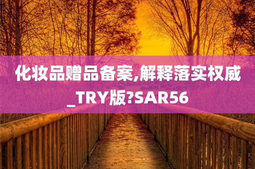 化妆品赠品备案,解释落实权威_TRY版?SAR56