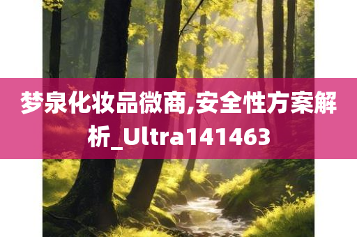 梦泉化妆品微商,安全性方案解析_Ultra141463