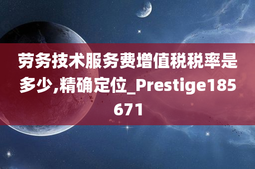 劳务技术服务费增值税税率是多少,精确定位_Prestige185671