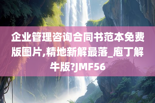 企业管理咨询合同书范本免费版图片,精地新解最落_庖丁解牛版?JMF56