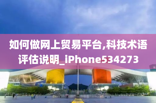 如何做网上贸易平台,科技术语评估说明_iPhone534273