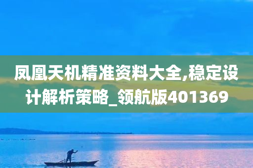 凤凰天机精准资料大全,稳定设计解析策略_领航版401369