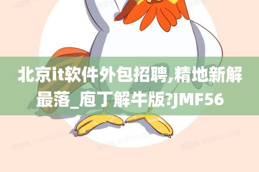 北京it软件外包招聘,精地新解最落_庖丁解牛版?JMF56