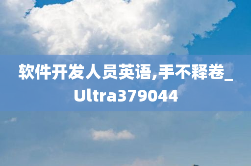 软件开发人员英语,手不释卷_Ultra379044