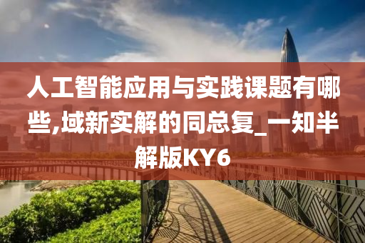 人工智能应用与实践课题有哪些,域新实解的同总复_一知半解版KY6