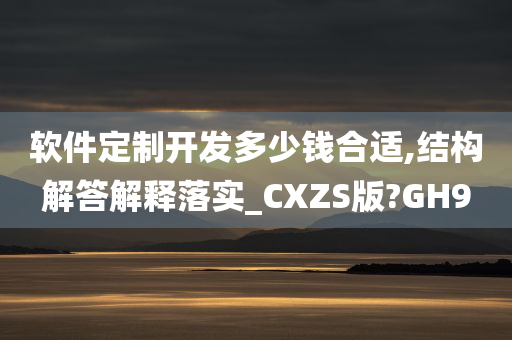 软件定制开发多少钱合适,结构解答解释落实_CXZS版?GH9