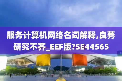 服务计算机网络名词解释,良莠研究不齐_EEF版?SE44565