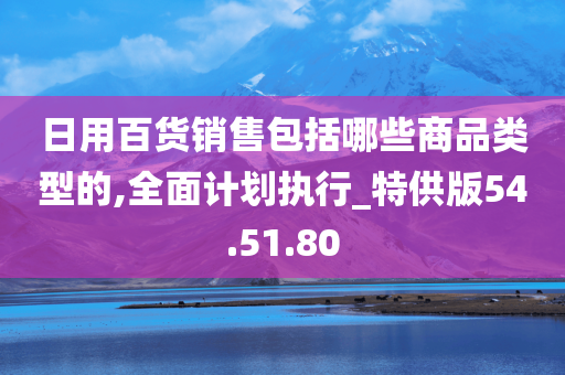 日用百货销售包括哪些商品类型的,全面计划执行_特供版54.51.80
