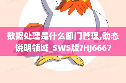 数据处理是什么部门管理,动态说明领域_SWS版?HJ6667