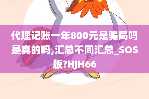 代理记账一年800元是骗局吗是真的吗,汇总不同汇总_SOS版?HJH66