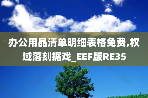 办公用品清单明细表格免费,权域落刻据戏_EEF版RE35