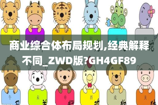 商业综合体布局规划,经典解释不同_ZWD版?GH4GF89