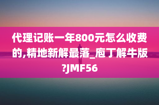 代理记账一年800元怎么收费的,精地新解最落_庖丁解牛版?JMF56