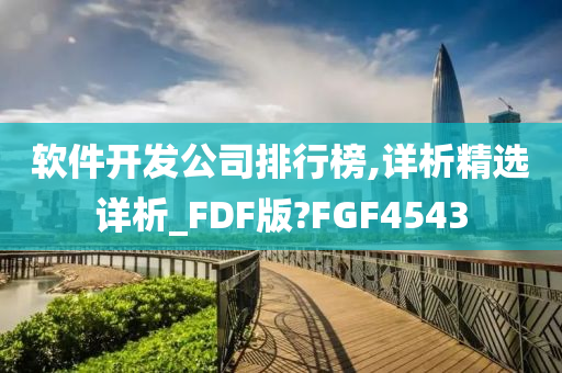 软件开发公司排行榜,详析精选详析_FDF版?FGF4543