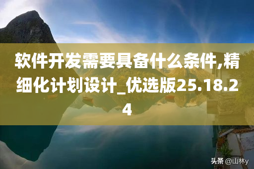 软件开发需要具备什么条件,精细化计划设计_优选版25.18.24