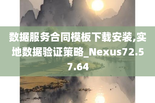 数据服务合同模板下载安装,实地数据验证策略_Nexus72.57.64