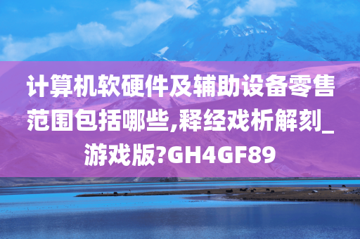 计算机软硬件及辅助设备零售范围包括哪些,释经戏析解刻_游戏版?GH4GF89