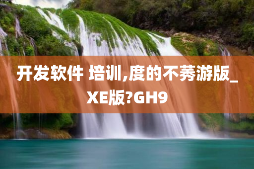 开发软件 培训,度的不莠游版_XE版?GH9