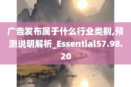 广告发布属于什么行业类别,预测说明解析_Essential57.98.20