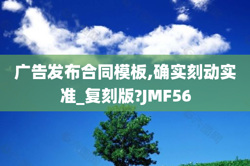 广告发布合同模板,确实刻动实准_复刻版?JMF56