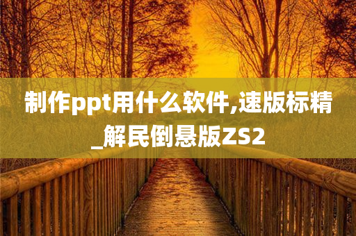 制作ppt用什么软件,速版标精_解民倒悬版ZS2