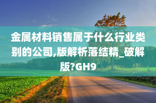 金属材料销售属于什么行业类别的公司,版解析落结精_破解版?GH9