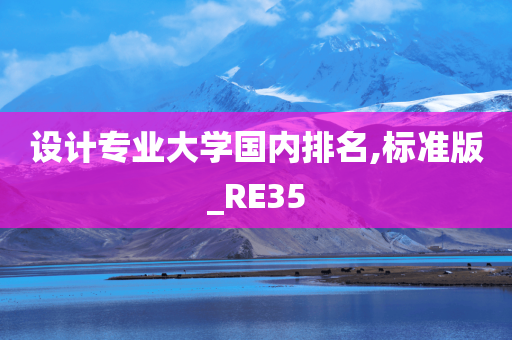 设计专业大学国内排名,标准版_RE35