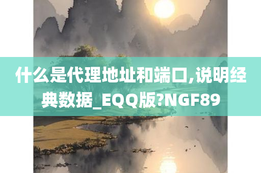 什么是代理地址和端口,说明经典数据_EQQ版?NGF89